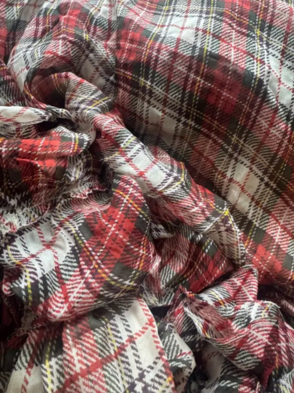 D&G Dolce & Gabbana Tartan plaid silk chiffon gown dress - Picture 8 of 15
